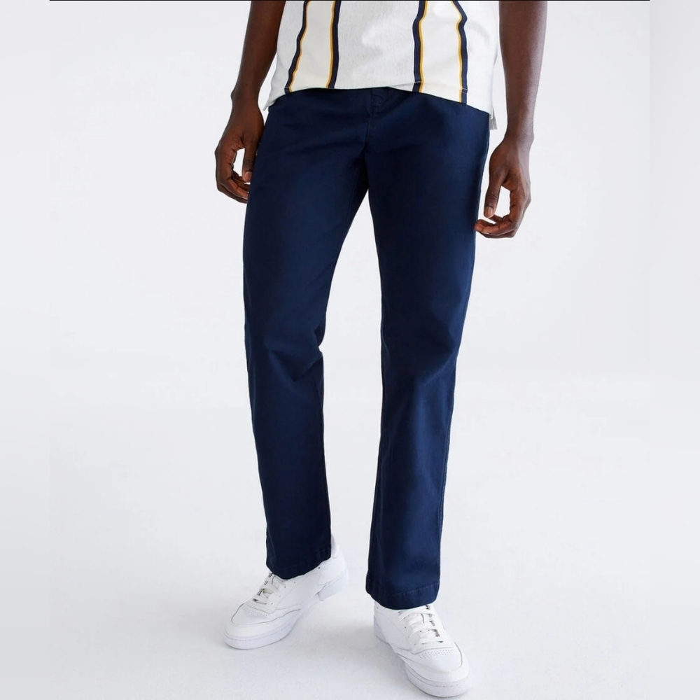 Aeropostale Men's Relaxed Chinos Dark Navy Blue